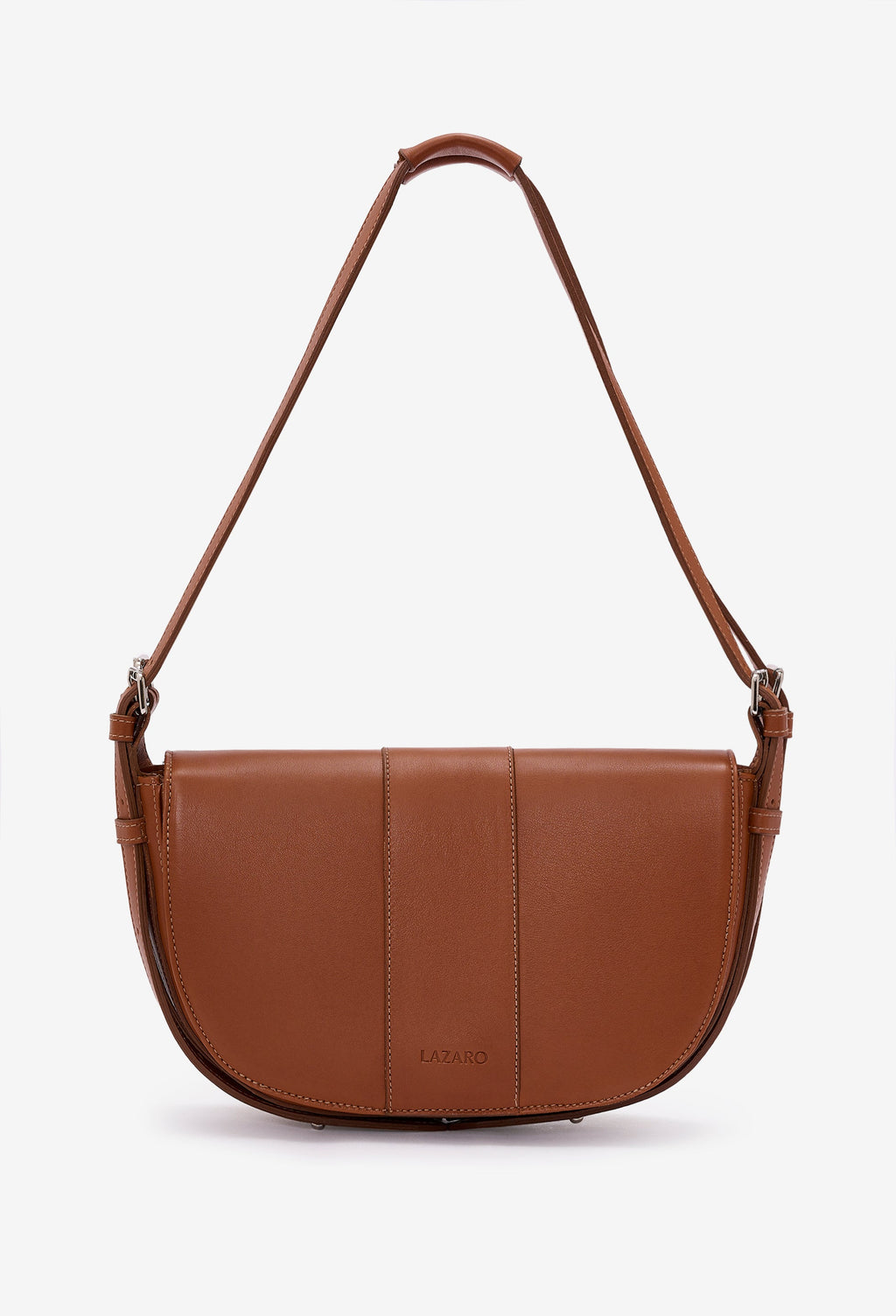 Sisa Leather Shoulder Bag - Cognac