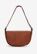 Sisa Leather Shoulder Bag - Cognac