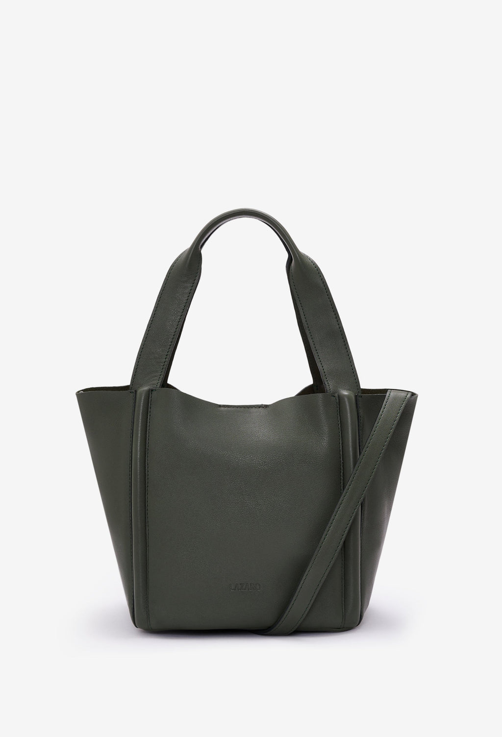 Tala Small Leather Tote Bag - Olive
