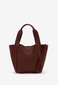 Tala Small Leather Tote Bag - Brown