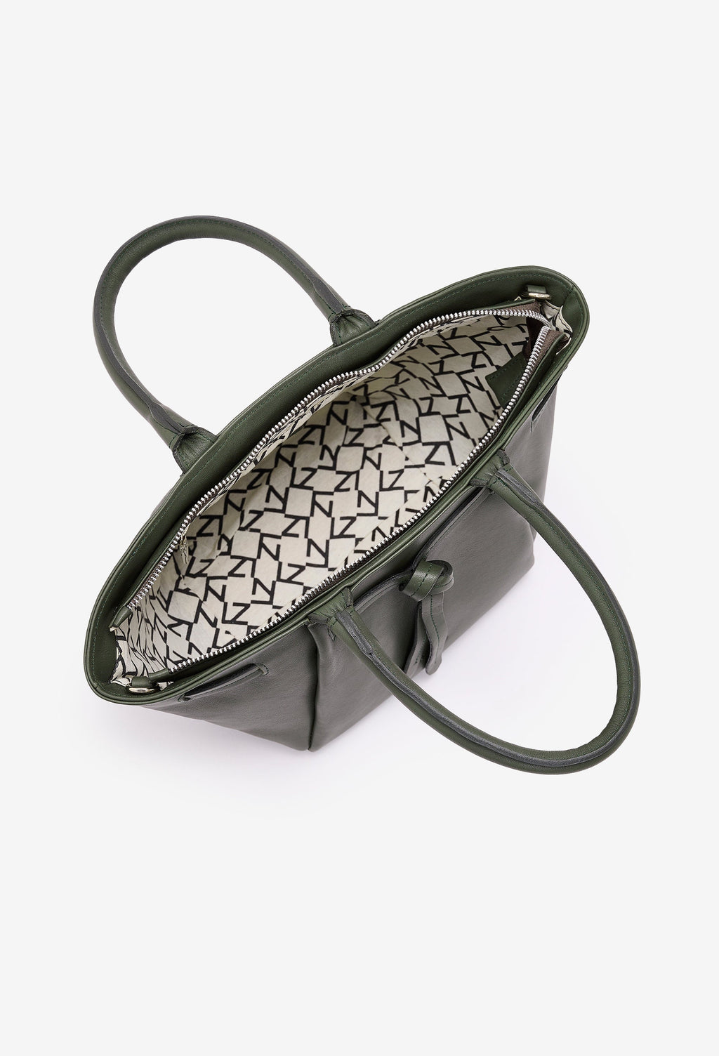 Warmi Carryall Leather Bag - Olive